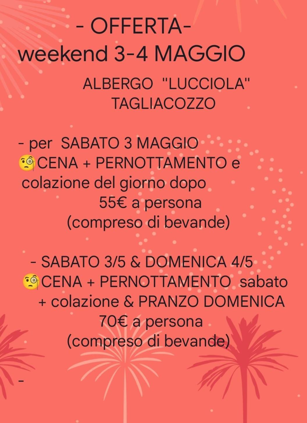 La Lucciola Albergo Ristorante 탈리아코초 외부 사진